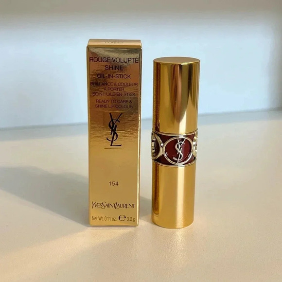 Yves Saint Laurent (YSL) Rouge Volupte Shine Oil-In-Stick Lipstick - Shade 154 - Picture 2 of 6